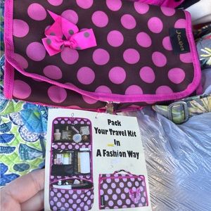 Pink and Brown  Travel Kit